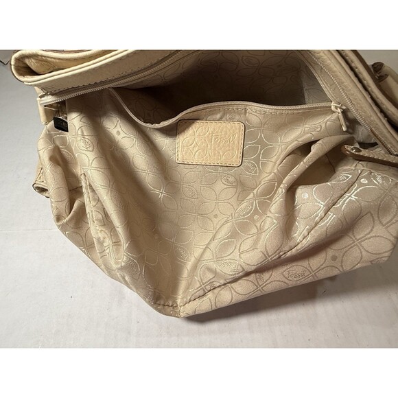 Fossil Cream or Ivory Pebbled Leather Satchel Shoulder Bag Blackburn Collection - Picture 7 of 16